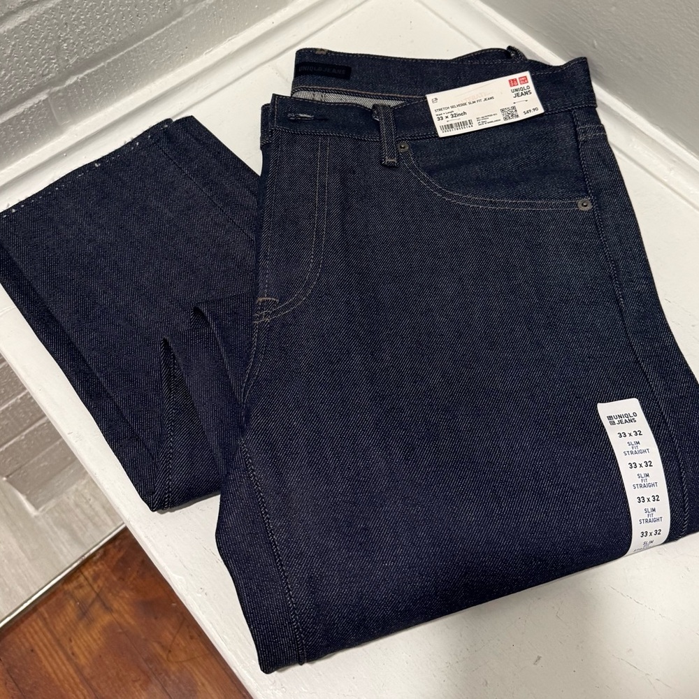 Uniqlo selvedge slim fit men’s denim